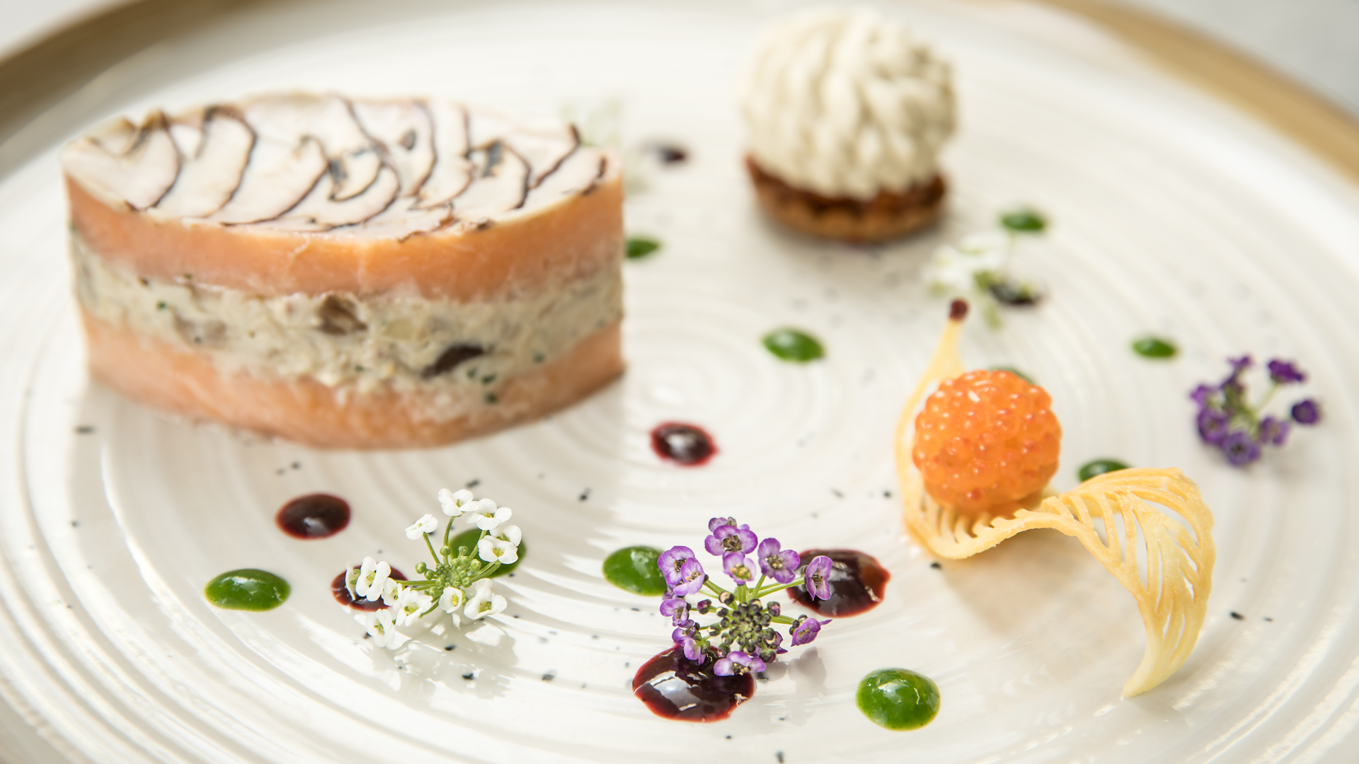 La truite du Bréau, myrtilles, cresson de fontaine, cèpes au cœur des Cévennes